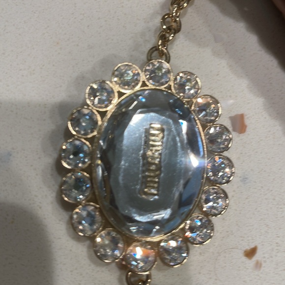 Miu Miu quilted bag Napa crystal clear n cammeo color - Picture 3 of 12